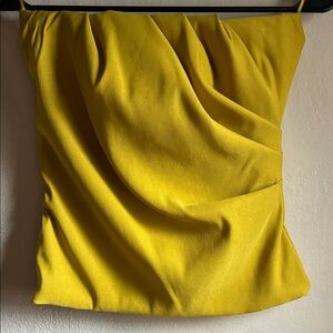 Zara Mustard Pencil Tank Top